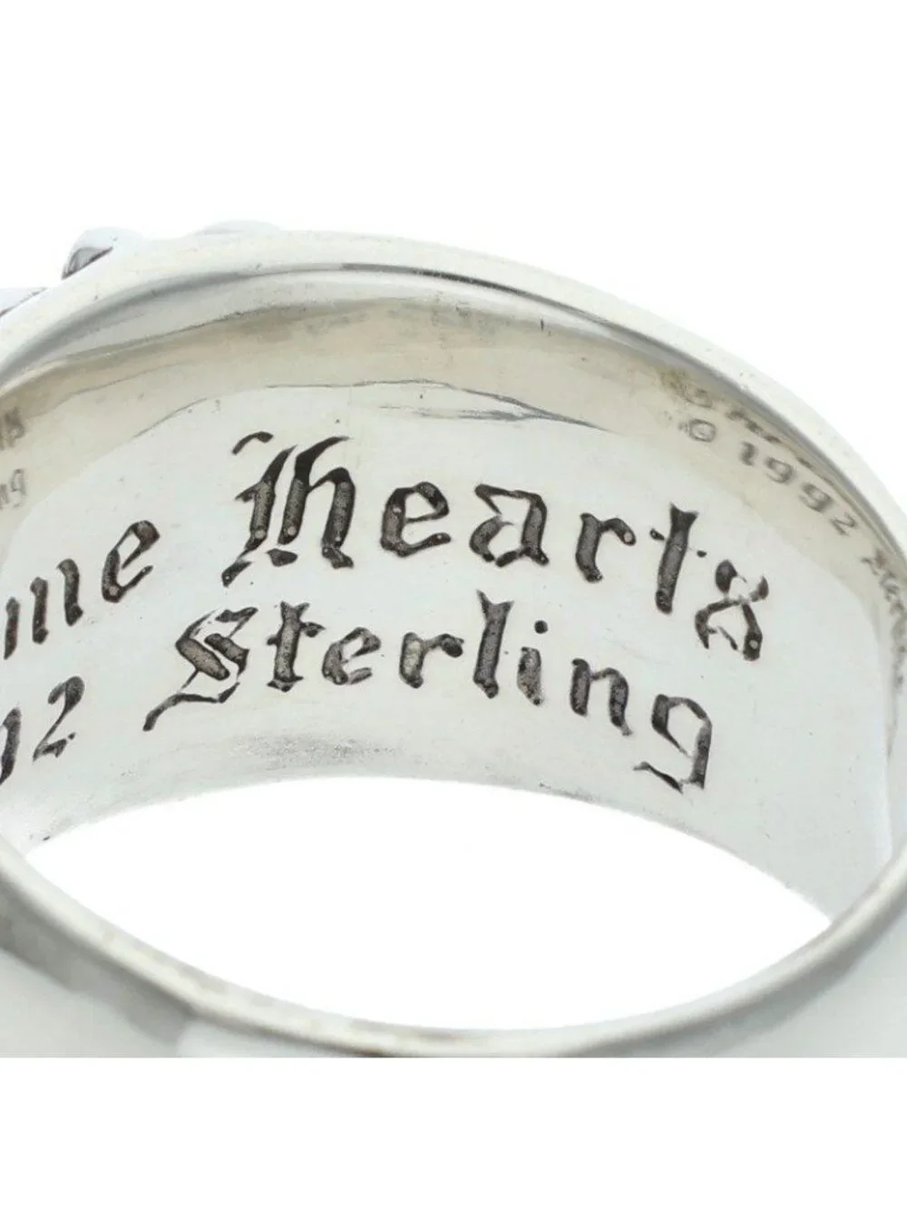 Chrome Hearts Flrl Floral Cross After Silver Ring